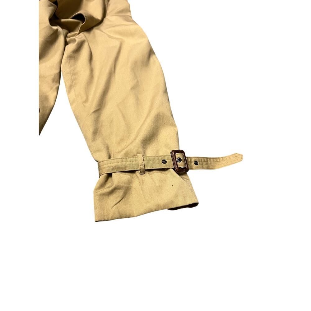 YVES SAINT LAURENT VINTAGE TRENCHCOAT WITH PLAID INTERIOR SIZE 54 EU SIZE L USA - Picture 7 of 15